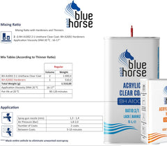BH-A1002 Clear Varnish + BH-A2002 Hardener – 2K Urethane Topcoat | Long Open Time | High Gloss Finish for Warm-Climate Refinishing
