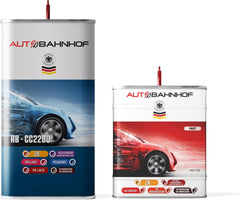 AB-CC2200 2K HS Clear Coat Premium & AB-HD1100 2K UV HS Hardener (Kit) – High-Gloss Automotive Clear Coat | Fast-Drying & Fuel-Resistant | Ideal for Collision Repair