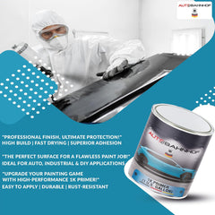 AB-PF 3000 1K Primer Surfacer – High Build, Fast Drying, Easy Sanding, Rust-Resistant Automotive & Industrial Primer for Metal, Plastic, Fiberglass & Wood – 1 Gallon